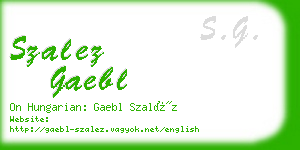 szalez gaebl business card